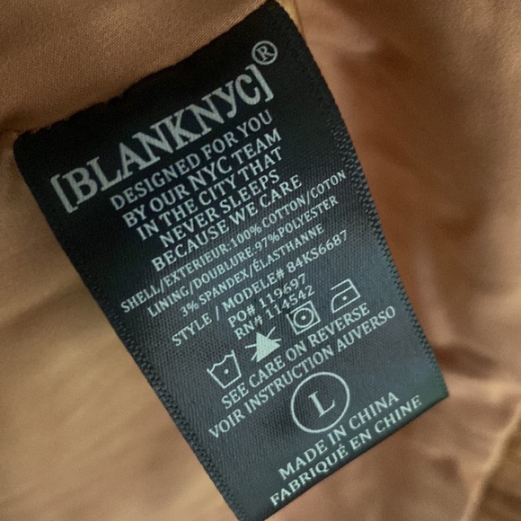 (A8) Blank NYC Wide Wale Corduroy Oversized Blazer Jacket, Size Large, NWT - Picture 9 of 12